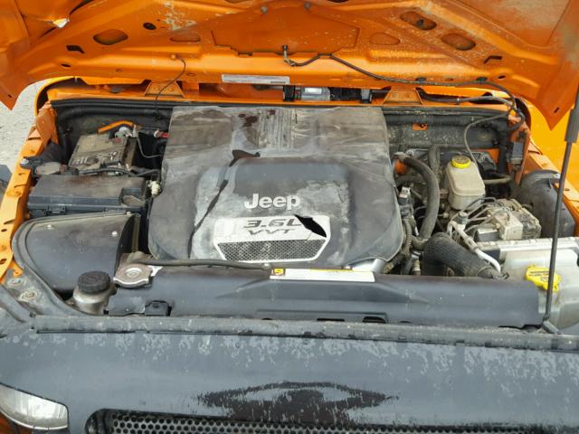 1C4AJWAGXCL154668 - 2012 JEEP WRANGLER S ORANGE photo 7