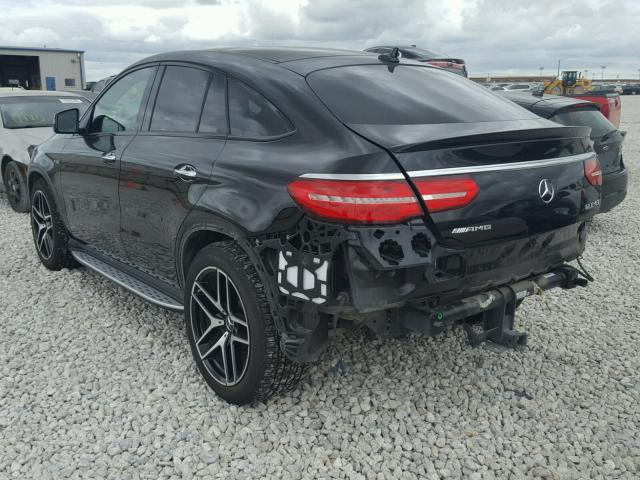 4JGED6EB2HA059141 - 2017 MERCEDES-BENZ GLE COUPE BLACK photo 3