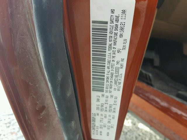 1J4AA5D1XBL526553 - 2011 JEEP WRANGLER S ORANGE photo 10