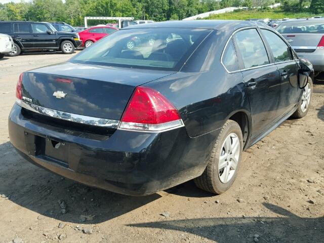 2G1WA5EN6A1114821 - 2010 CHEVROLET IMPALA LS BLACK photo 4