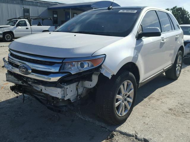 2FMDK3KC7BBB50317 - 2011 FORD EDGE LIMIT WHITE photo 2