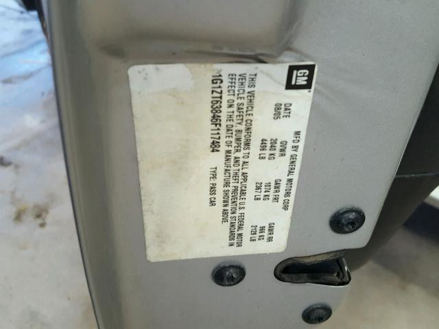 1G1ZT63846F117484 - 2006 CHEVROLET MALIBU MAX 银色 照片 10