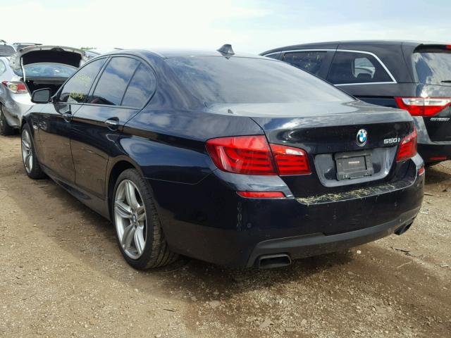 WBAFU9C59BC784719 - 2011 BMW 550 XI BLUE photo 3