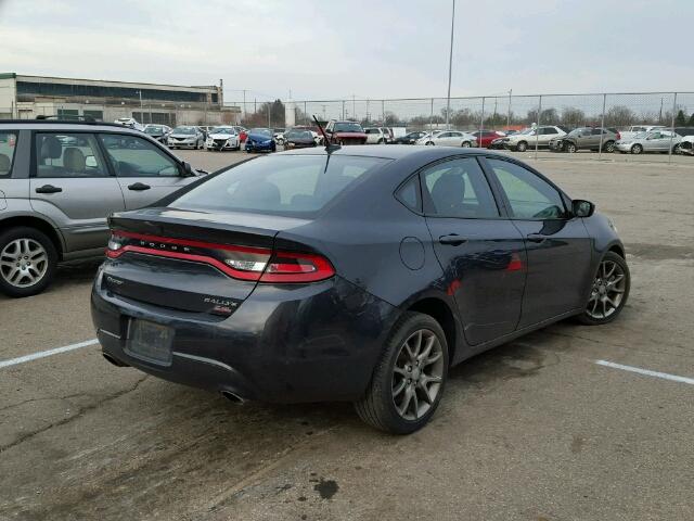 1C3CDFBBXED743661 - 2014 DODGE DART SXT BLACK photo 4