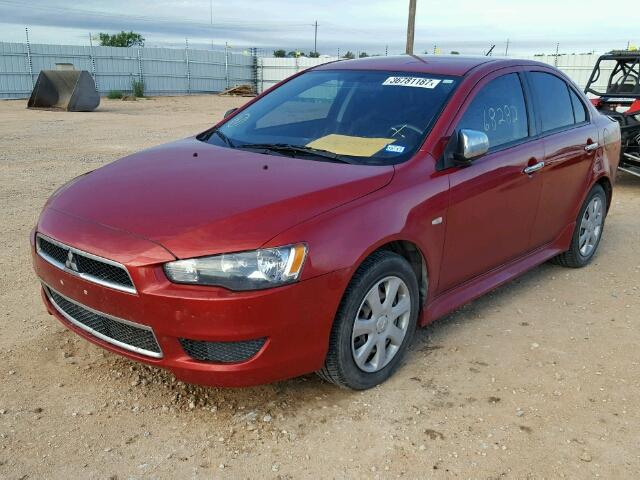 JA32U2FU8CU019328 - 2012 MITSUBISHI LANCER ES/ RED photo 2