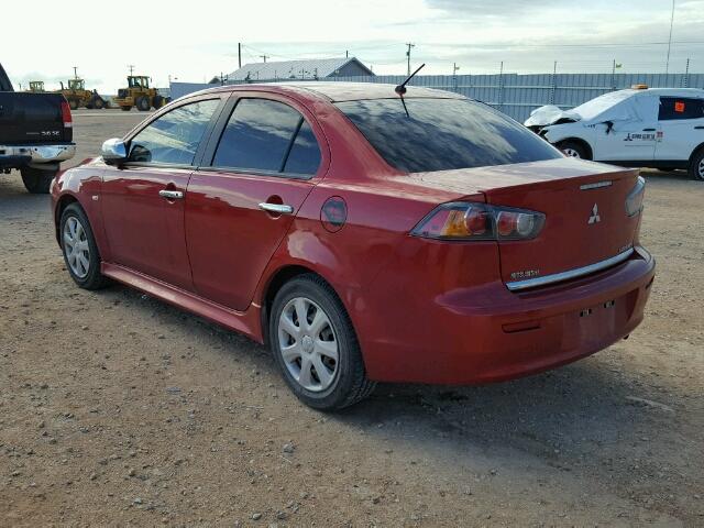 JA32U2FU8CU019328 - 2012 MITSUBISHI LANCER ES/ RED photo 3