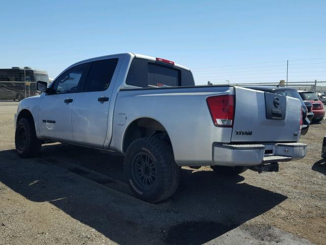 1N6AA07A06N573506 - 2006 NISSAN TITAN XE SILVER photo 3