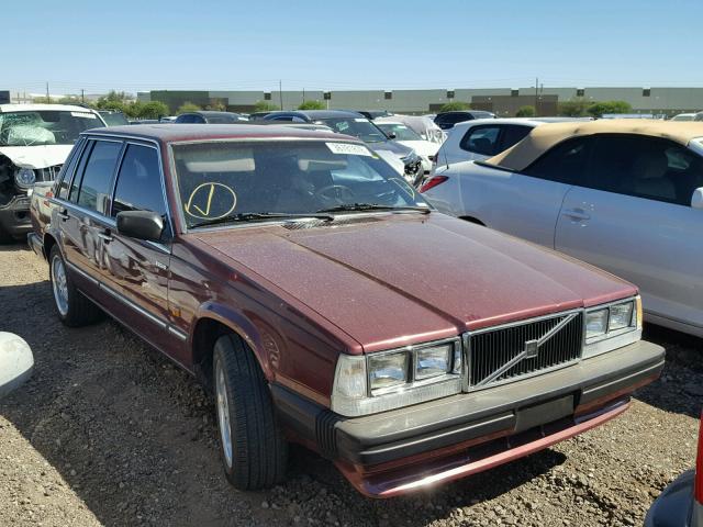 YV1FX884XK2333402 - 1989 VOLVO 740 GL MAROON photo 1