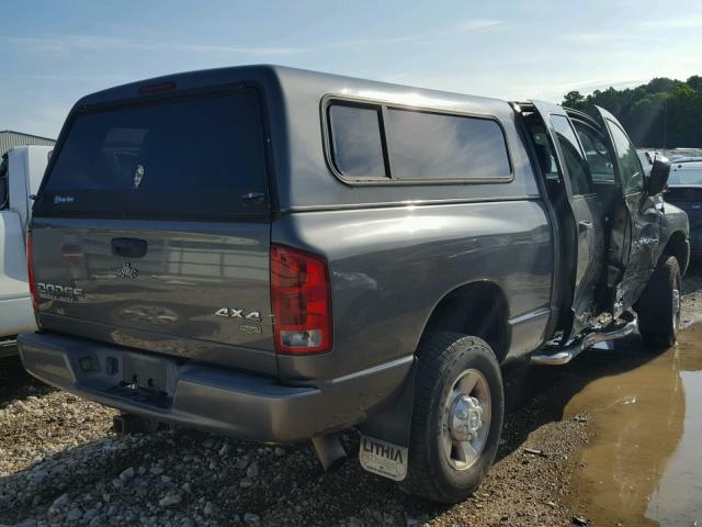 3D3KU28C14G214141 - 2004 DODGE RAM 2500 S GRAY photo 4