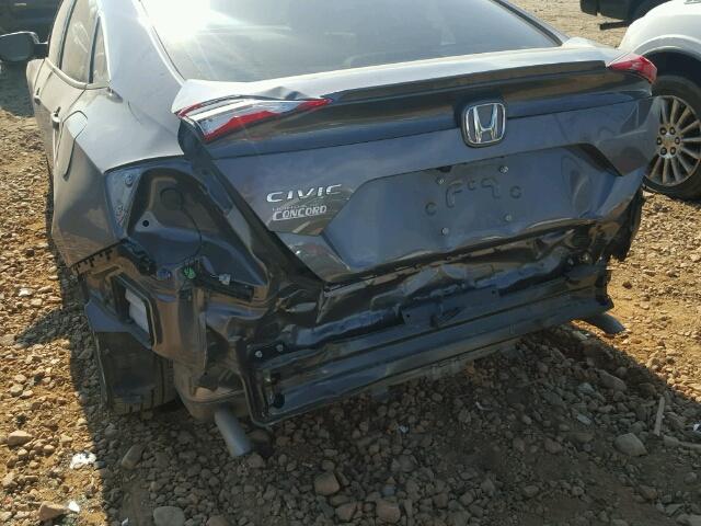 2HGFC1F34GH644763 - 2016 HONDA CIVIC GRAY photo 9