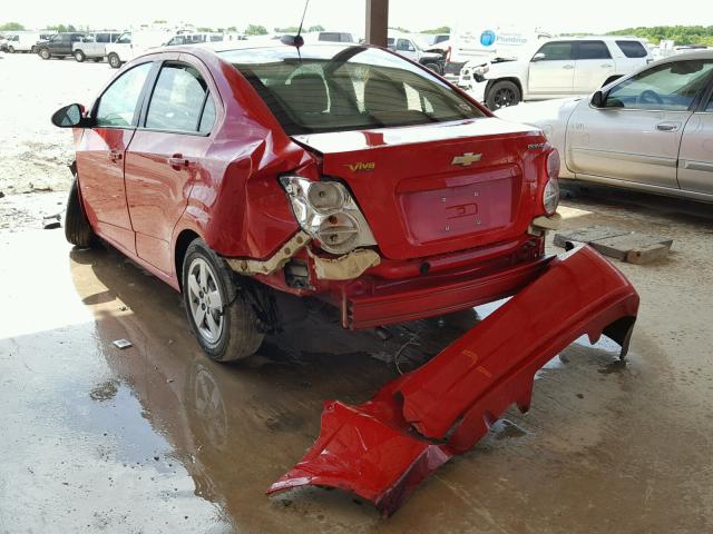 1G1JA5SHXG4151361 - 2016 CHEVROLET SONIC LS RED photo 3