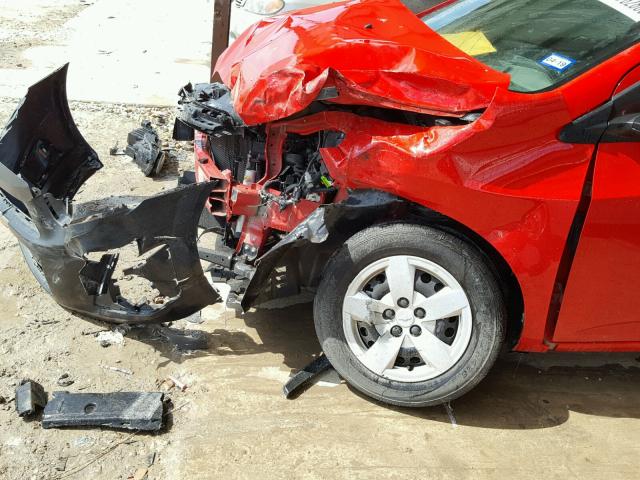 1G1JA5SHXG4151361 - 2016 CHEVROLET SONIC LS RED photo 9