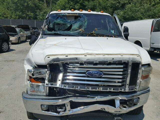 1FTWW31589EA54523 - 2009 FORD F350 SUPER WHITE photo 9