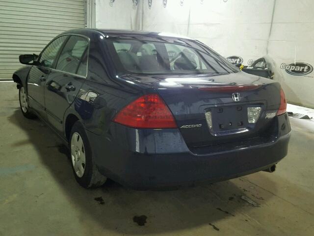 3HGCM56417G706877 - 2007 HONDA ACCORD LX BLUE photo 3