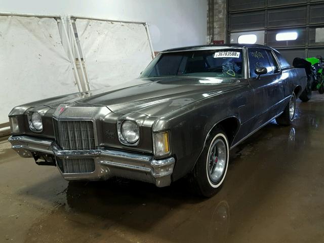 2K57T2153668 - 1972 PONTIAC GRAN PRIX SILVER photo 2