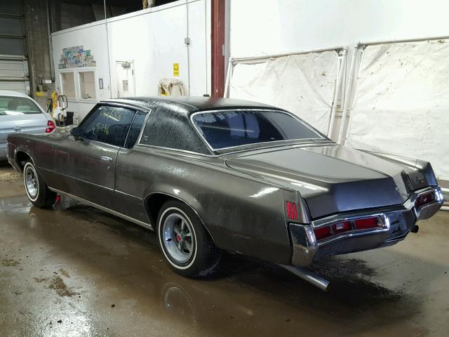 2K57T2153668 - 1972 PONTIAC GRAN PRIX SILVER photo 3