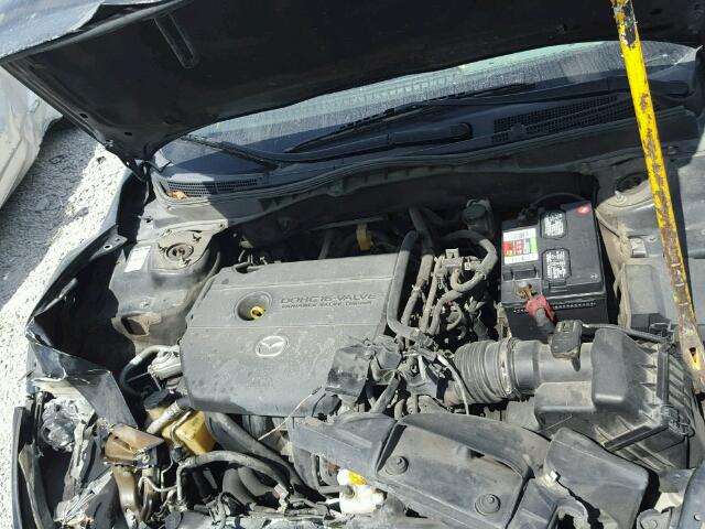 1YVHZ8CH2B5M12056 - 2011 MAZDA 6 I შავი ფოტო 7