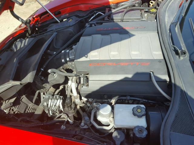 1G1YG2D72G5126223 - 2016 CHEVROLET CORVETTE S RED photo 7