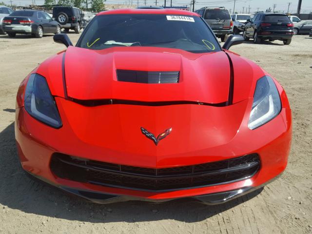 1G1YG2D72G5126223 - 2016 CHEVROLET CORVETTE S RED photo 9