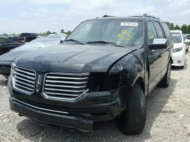 5LMJJ2HT8FEJ13453 - 2015 LINCOLN NAVIGATOR BLACK photo 2