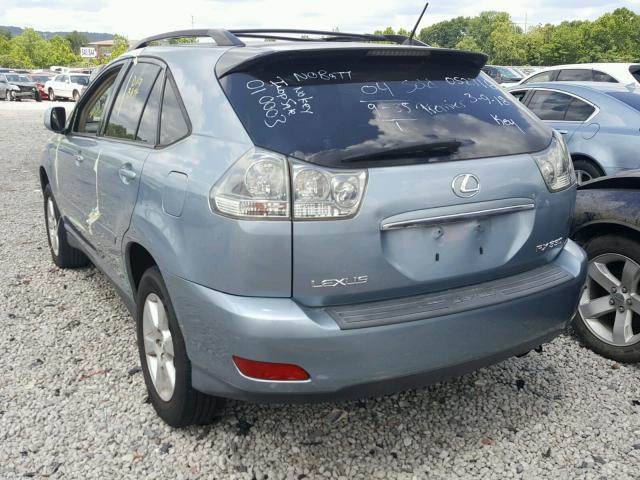 JTJHA31U740052716 - 2004 LEXUS RX 330 BLUE photo 3