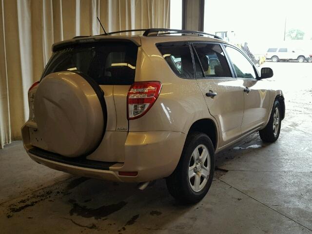 2T3BF33VX9W013167 - 2009 TOYOTA RAV4 GOLD photo 4