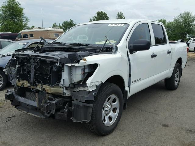 1N6AA1EJ0HN528514 - 2017 NISSAN TITAN S WHITE photo 2