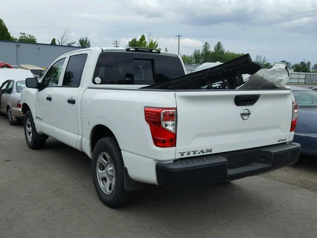 1N6AA1EJ0HN528514 - 2017 NISSAN TITAN S WHITE photo 3