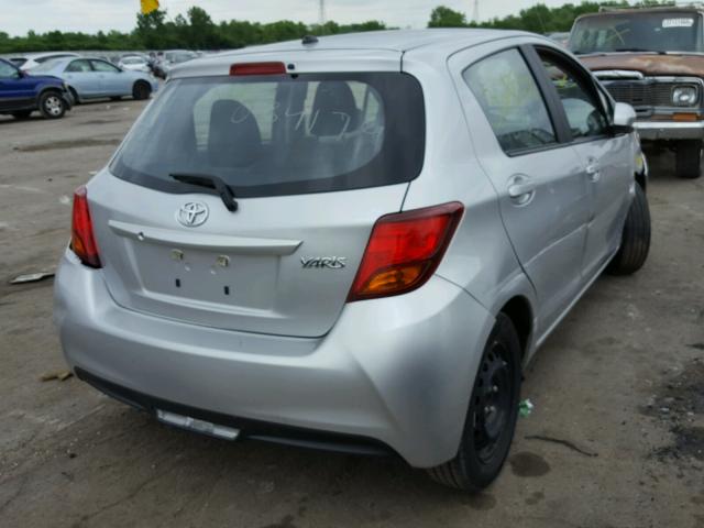 VNKKTUD36HA073348 - 2017 TOYOTA YARIS L SILVER photo 4