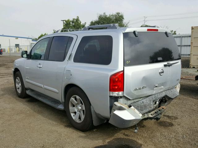 5N1AA08B25N731073 - 2005 NISSAN ARMADA SE SILVER photo 3