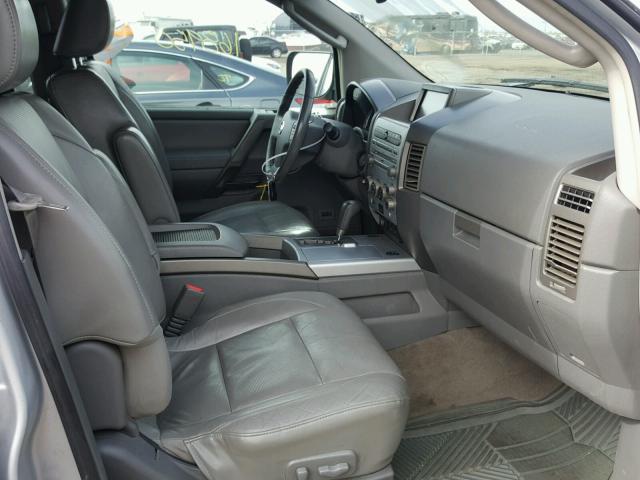 5N1AA08B25N731073 - 2005 NISSAN ARMADA SE SILVER photo 5