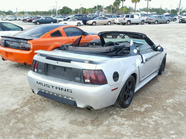 1FAFP45XX4F164948 - 2004 FORD MUSTANG GT SILVER photo 4