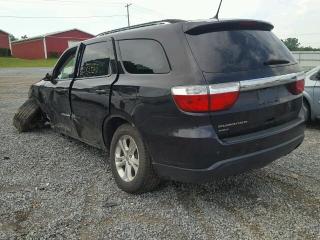 1D4RE2GG8BC667703 - 2011 DODGE DURANGO EX GRAY photo 3