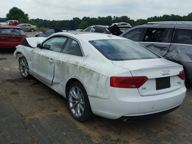 WAUCFAFR0DA063815 - 2013 AUDI A5 PREMIUM WHITE photo 3