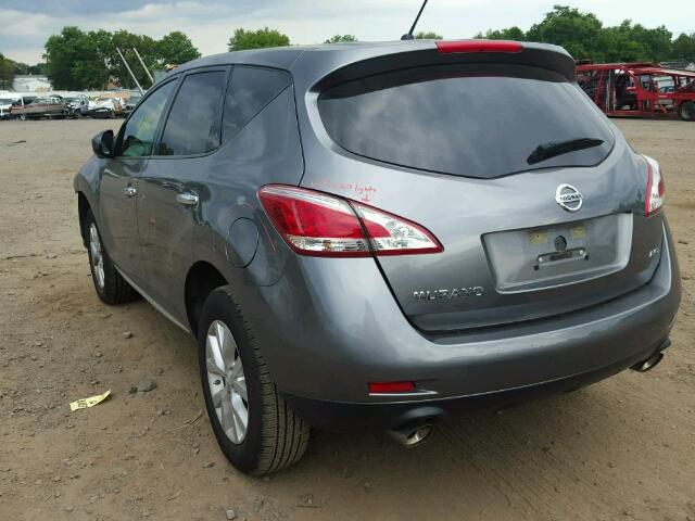 JN8AZ1MW4EW506115 - 2014 NISSAN MURANO S GRAY photo 3