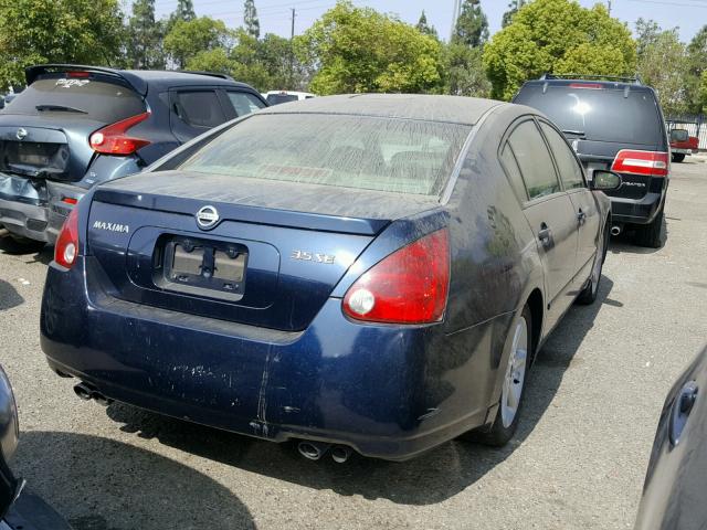 1N4BA41E95C823531 - 2005 NISSAN MAXIMA SE BLUE photo 4