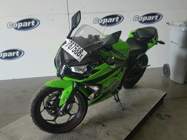 JKAEX8B17EA008209 - 2014 KAWASAKI EX300 B GREEN photo 2