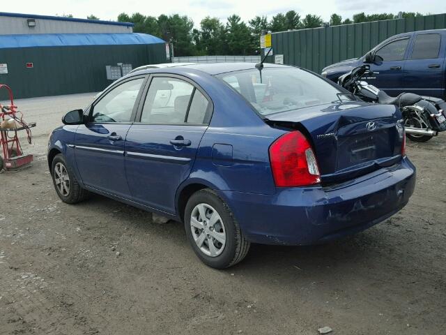 KMHCN46C09U371393 - 2009 HYUNDAI ACCENT GLS BLUE photo 3