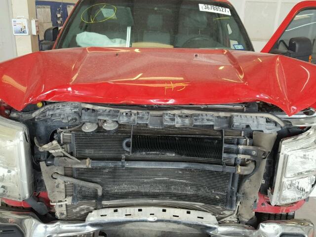 1FT7W2AT6BEB75389 - 2011 FORD F250 SUPER RED photo 7