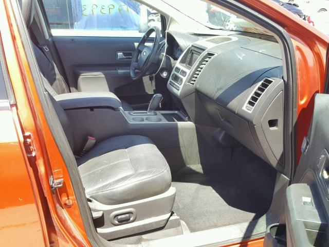 2FMDK49C67BA92994 - 2007 FORD EDGE SEL P ORANGE photo 5