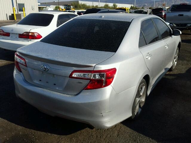 4T1BK1FK1EU543726 - 2014 TOYOTA CAMRY SILVER photo 4