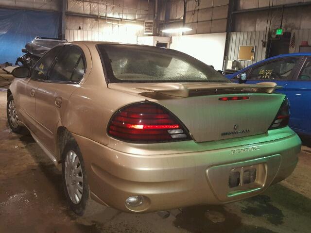1G2NE52E75M138717 - 2005 PONTIAC GRAND AM S ოქროსფერი ფოტო 3