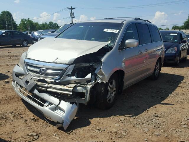 5FNRL38786B033467 - 2006 HONDA ODYSSEY EX SILVER photo 2