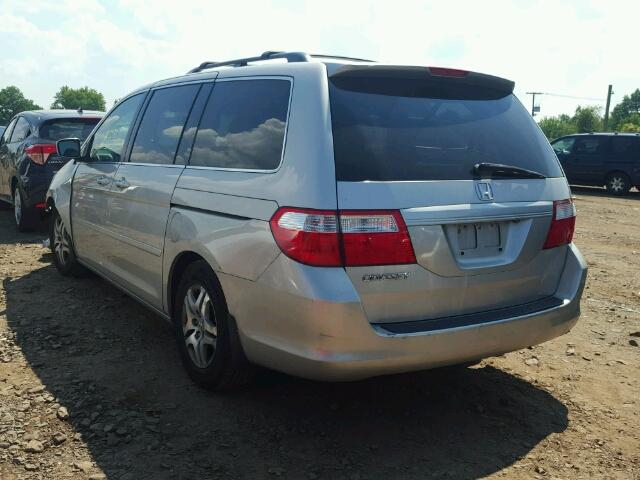 5FNRL38786B033467 - 2006 HONDA ODYSSEY EX SILVER photo 3