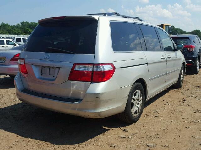 5FNRL38786B033467 - 2006 HONDA ODYSSEY EX SILVER photo 4