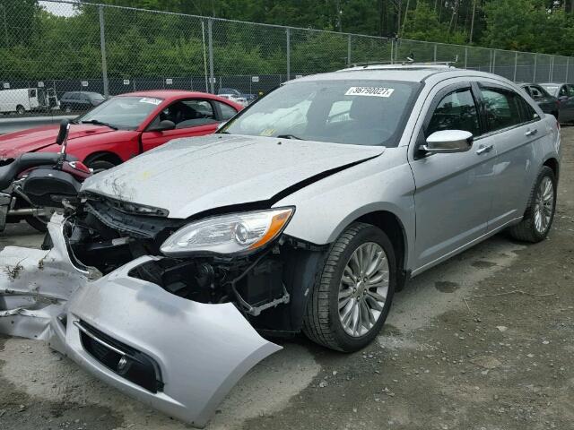 1C3BC2FB6BN500419 - 2011 CHRYSLER 200 LIMITE SILVER photo 2