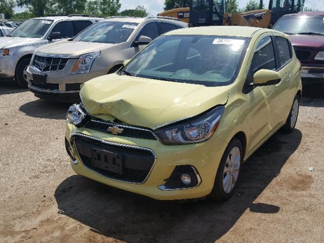 KL8CD6SA4HC739658 - 2017 CHEVROLET SPARK 1LT YELLOW photo 2