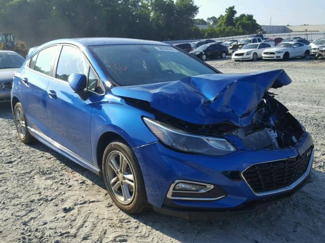 3G1BE6SM8HS560150 - 2017 CHEVROLET CRUZE LT BLUE photo 1