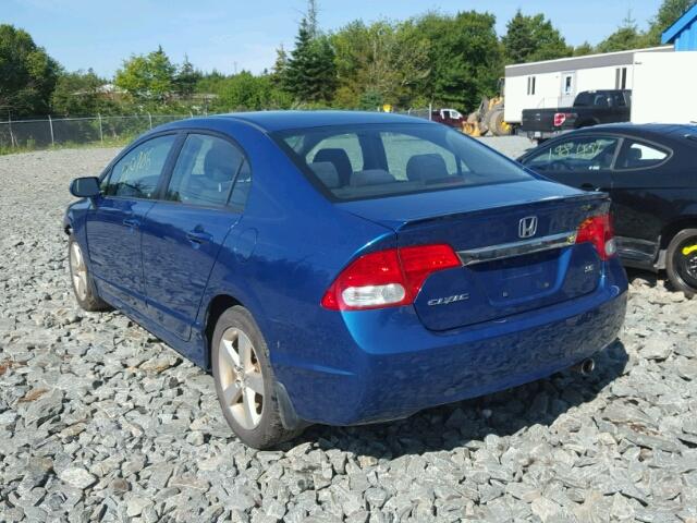 2HGFA1F69BH007327 - 2011 HONDA CIVIC LX-S BLUE photo 3