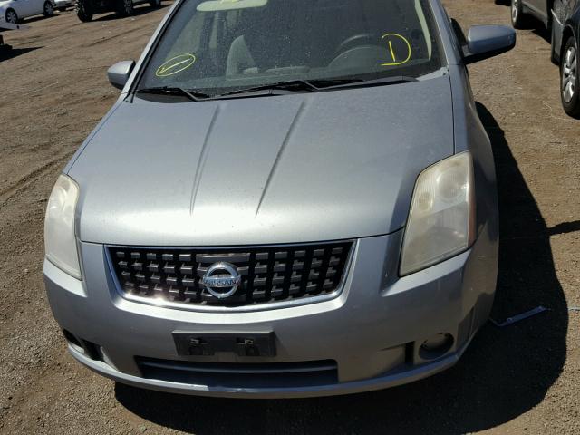 3N1AB61E58L627287 - 2008 NISSAN SENTRA 2.0 GRAY photo 9